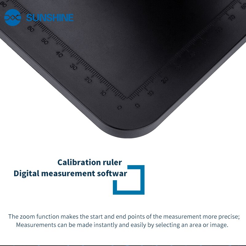 SUNSHINE-lupa Digital DM-1000S, aumento de 1000X con luz LED ajustable, herramienta de reparación de teléfonos móviles con USB