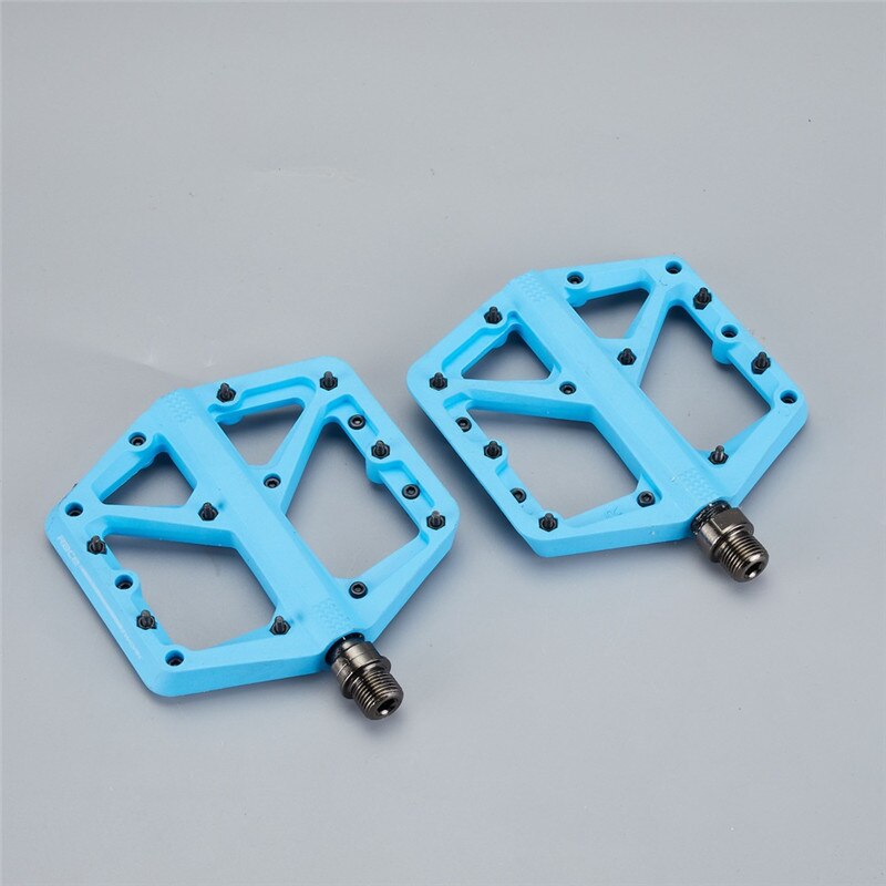 Pédales plates ultralégères à 3 roulements scellés, accessoires de vélo, vtt: Rouge