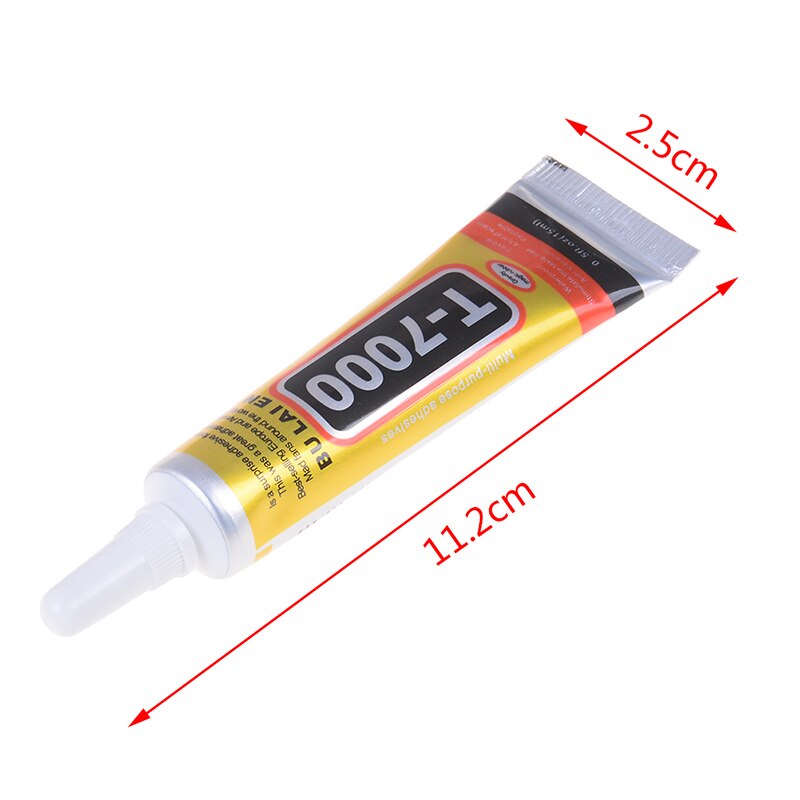 T-7000 más potente, adhesivo de resina epoxi de 15ml T7000, pegamento líquido negro, supersellador, juego de manos, mantenimiento de pantallas táctiles