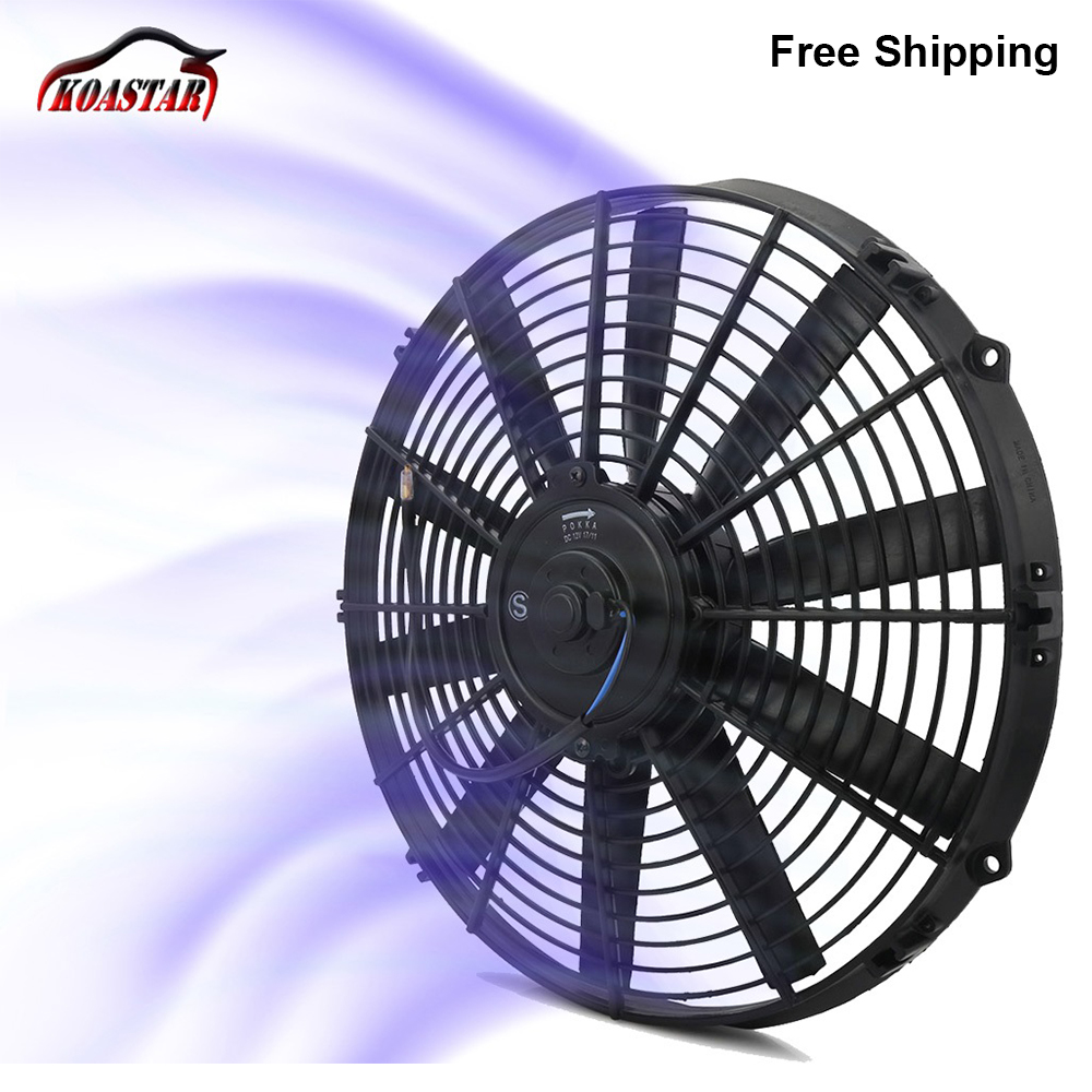 8 "10" 12 "14" Inch 12V 80W Elektrische Radiator Intercooler Motor