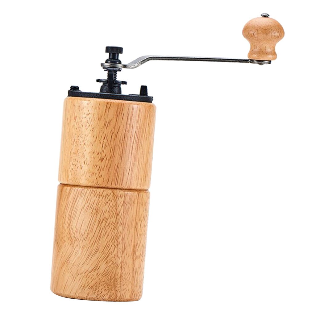 Manual Coffee Bean Grinder | Adjustable Coarseness Cast Iron Hand Held Mill: Beige