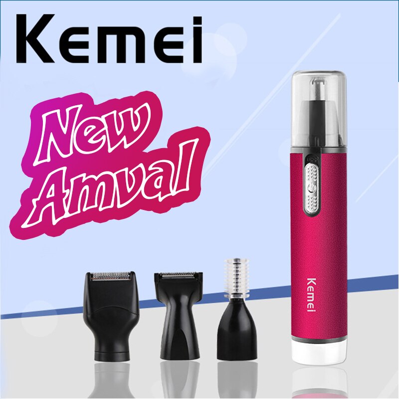 Kemei 4 in 1 elektrische nase ohr augenbrauen haar Trimmer haar Haarschneidemaschine haar schneiden maschine Bart Trimmer für männer und damen
