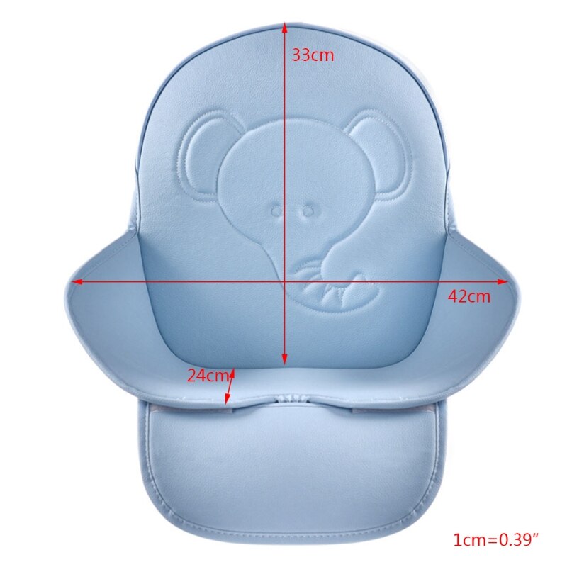Funda de cojín Universal para trona, de cuero PU, impermeable, para alimentación de bebés y niños