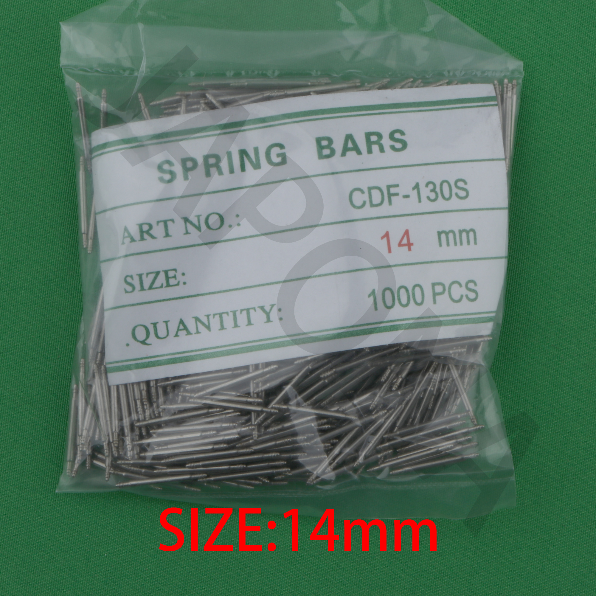 Horloge lente bar tool Horloge accessoires voor horloge winkel lente dik 1000PCS 8mm 10mm 12mm 14mm 16mm 18mm 20mm 22mm 23mm 24mm: Goud