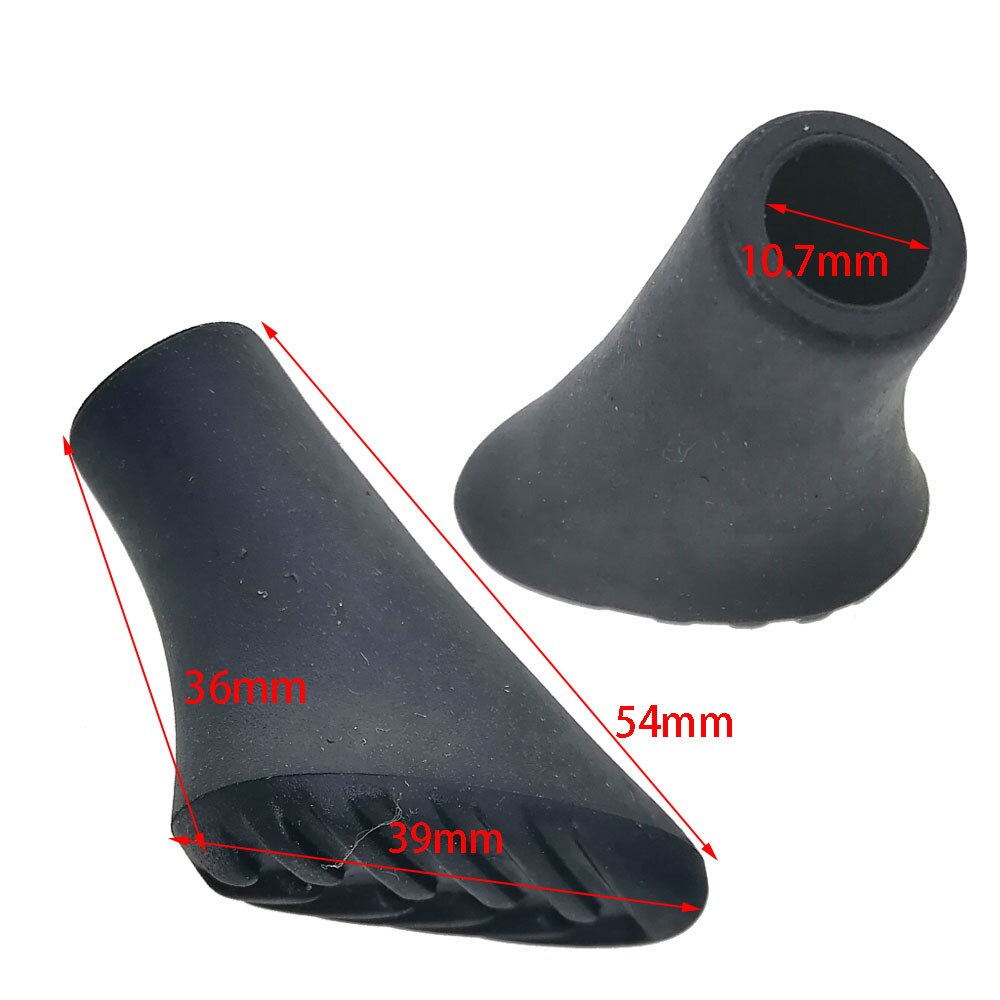 Thicken Hiking Pole Replacement Rubber Tips Trekking Pole Tip Protectors Walking Stick Protect Equipment Accessory