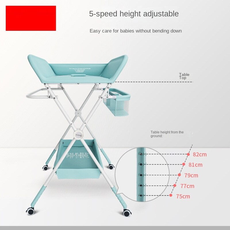 Lazychild multifuncional confortável bebê mudando mesa de massagem cuidados com o bebê recém-nascido mudando mesa de toque dobrável