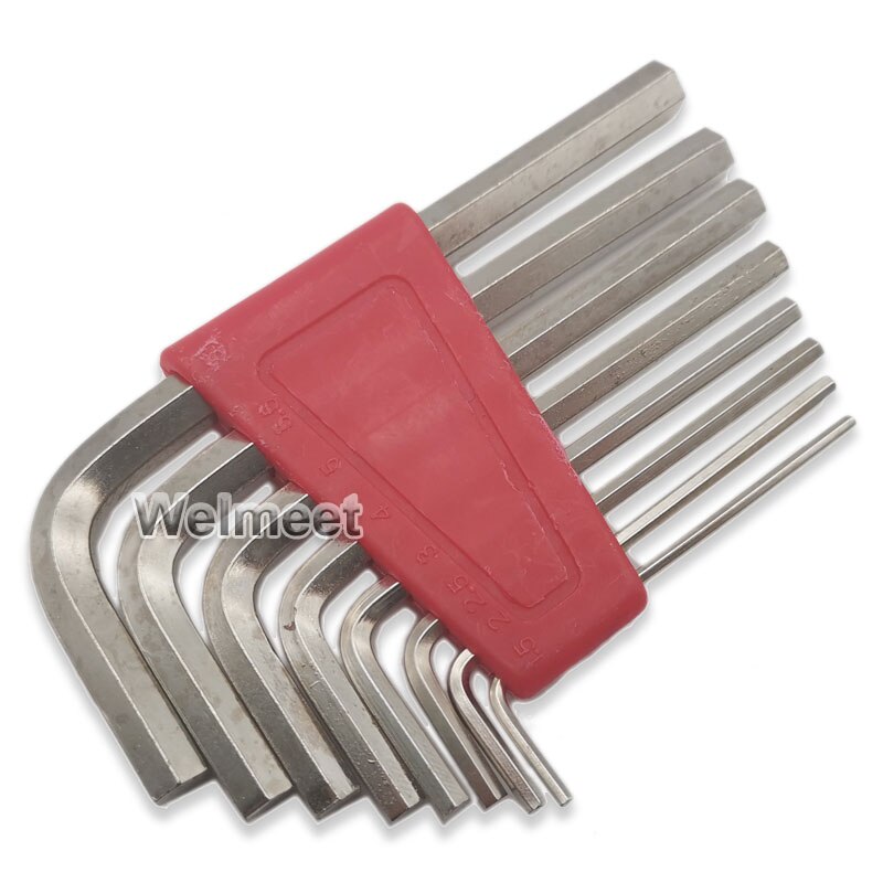 Hardened Hexagon Wrench Sets Screwdriver Inner Hex Head Spanner Key Set Opposite Side 1.27mm-6mm For Coupling Universal Joint