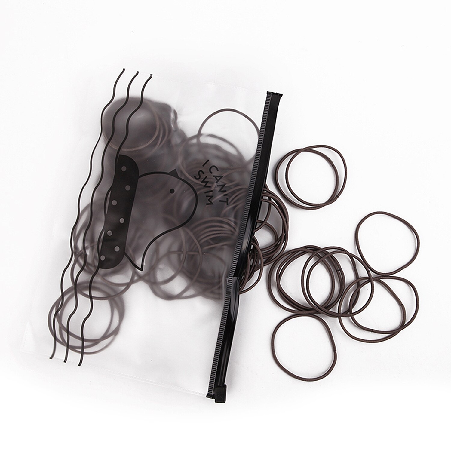 Anneau en caoutchouc élastique fin de 100 cm, 4.5 pièces, accessoire de base pour coiffure, gomme pour cheveux: 6