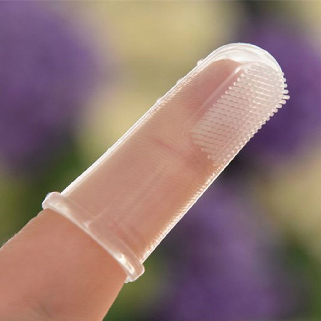 40 #20pc infantile bébé doigt brosse à dents dents clair Silicone doux brosse à dents en caoutchouc Silicone souple bébé nettoyage brosse à dents