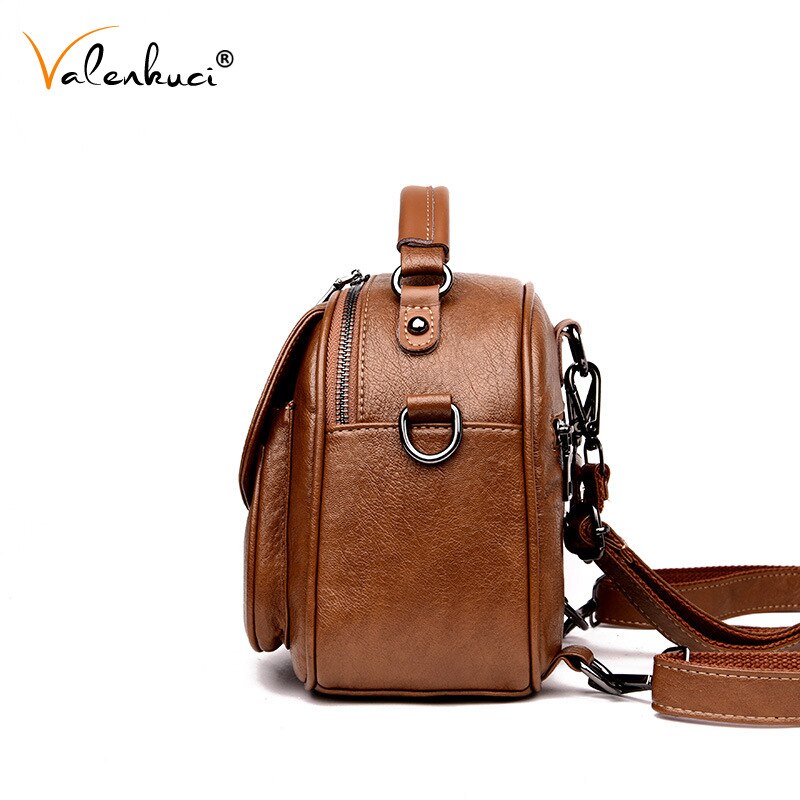 Dames leren handtas, mooie kleine tas, crossbody, casual schoudertassen voor vrouwen, eenvoudige messenger portemonnee, mochilas mujer