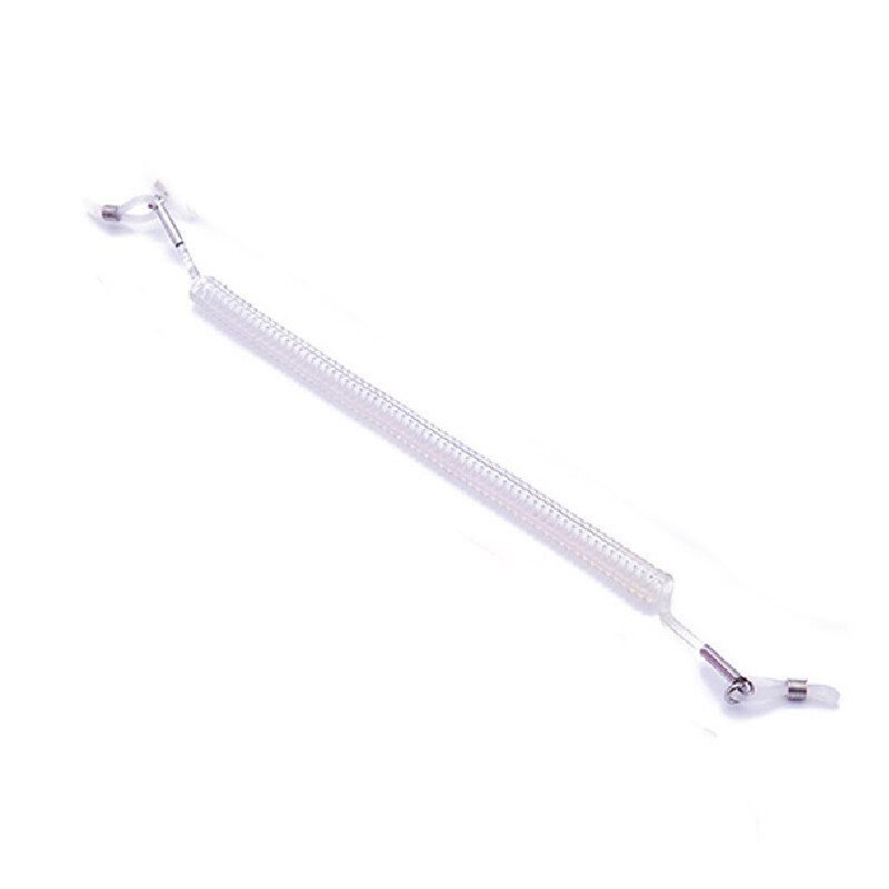 Cadena elástica suave para gafas para niños, cadena antideslizante para lentes de sol de silicona, cordones para gafas, cadena de anteojos, cordón: Blanco