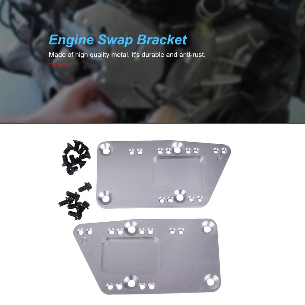 Motor Mounts Adjustable SR Billet Bracket SBC LS Conversion LS1 Billet Engine Mount Adapter Swap Plates Bracket