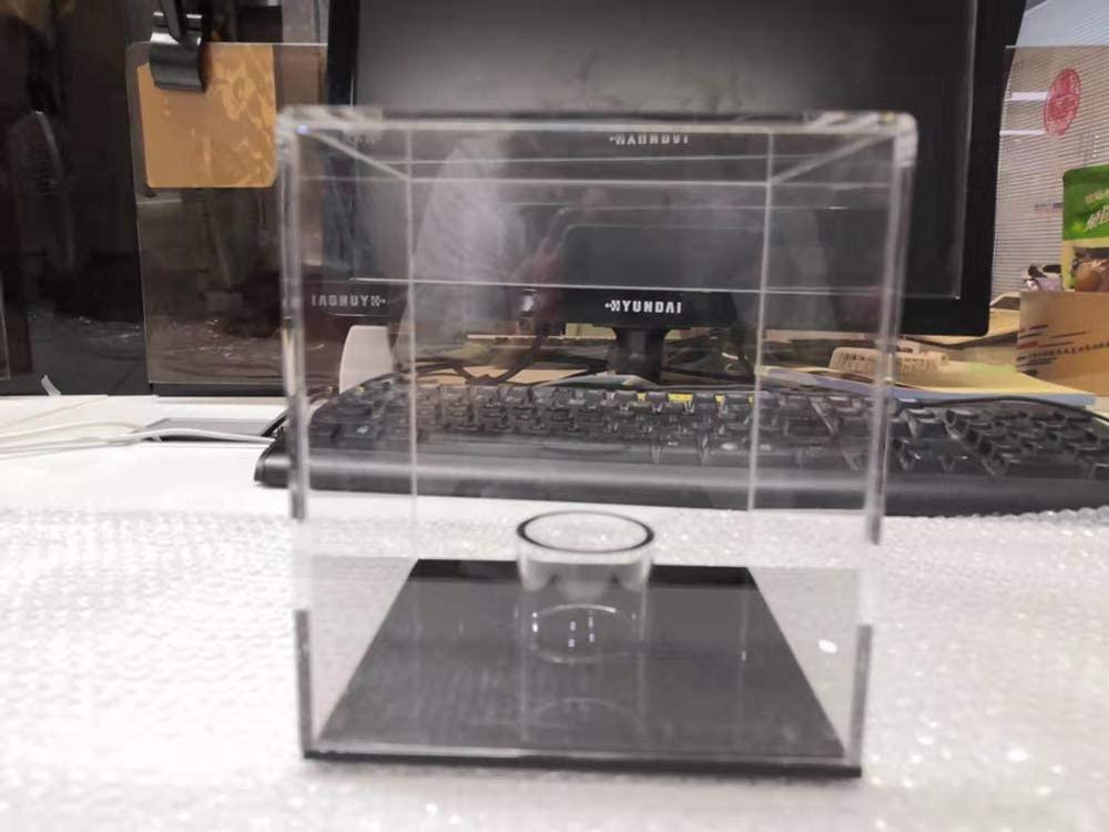 Uv -beskyttet kube akryl baseball vitrine baseball holder memorabilia display opbevaring til officiel baseball