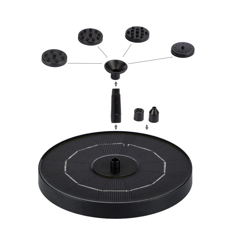 Round solar fountain floating water fountain for garden decoration solar fountainin pool Bird Bath Water Pumps for Garden: C