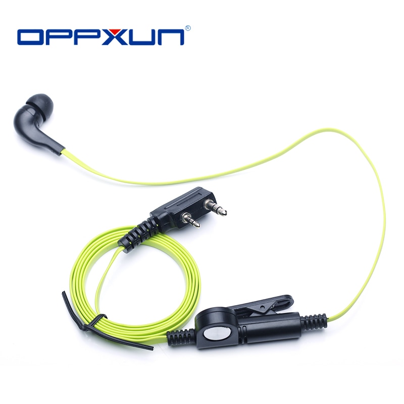 2 Pin Noodle Stijl Oordopjes Hoofdtelefoon K Plug Oortelefoon Headset Voor Baofeng Uv-5R Bf-888S Uv5R Twee Manier Radio