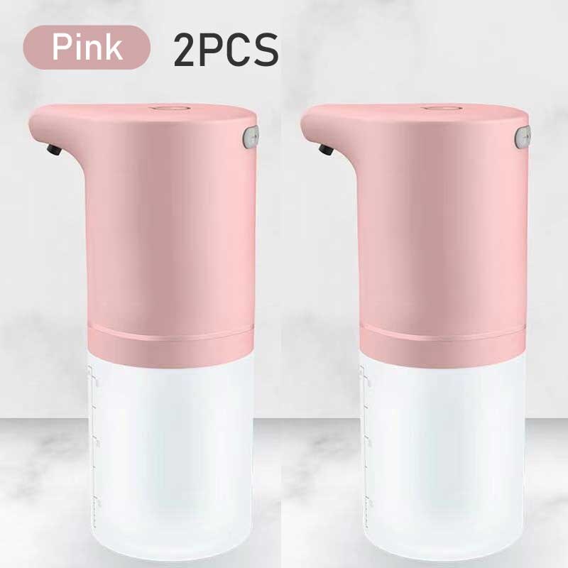 XIAOMI — Distributeur de Savon Désinfectant pour les Mains, Accessoires de Cuisine et de Salle de Bain, Rechargeable par USB, Capteur Infrarouge, , Nouveauté, 320ML: Type A Pink 2 PCS