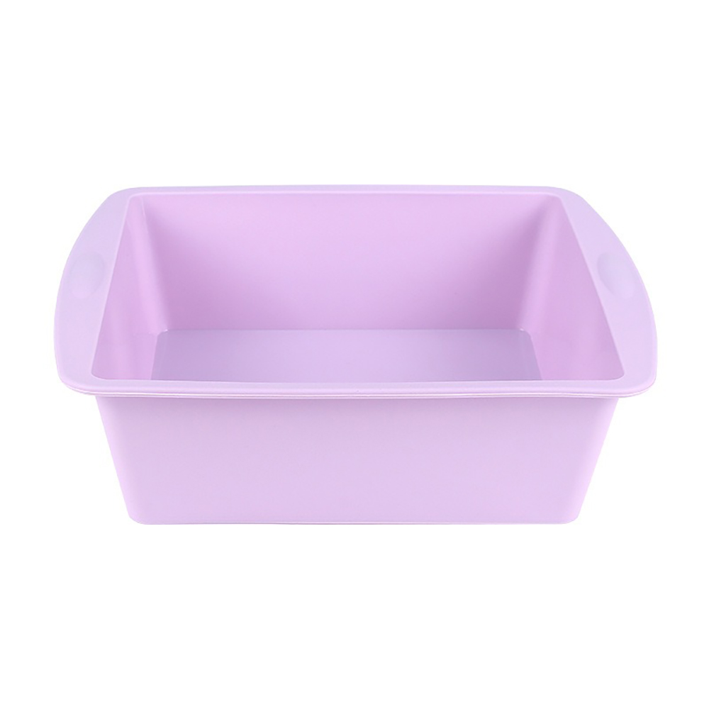 Vierkante Siliconen Bakplaat Voor Thuis Bakken Diy Cakevorm Met Gemakkelijke Sloop Bakvorm: violet
