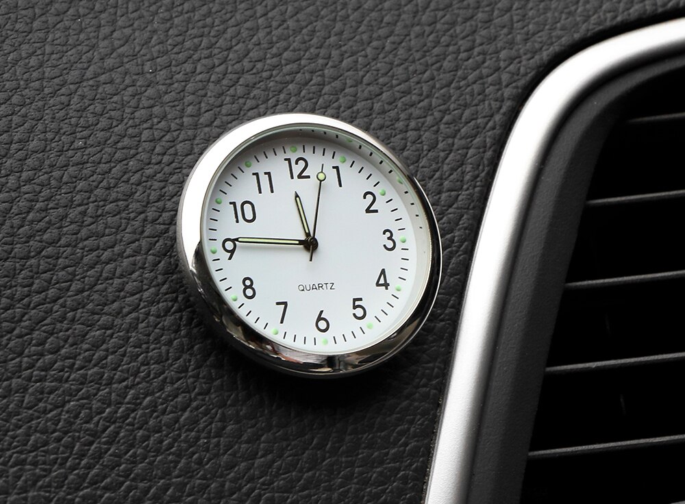 Auto decoratie elektronische meter auto klok uurwerk auto interieur ornament auto sticker horloge interieur in auto accessoires