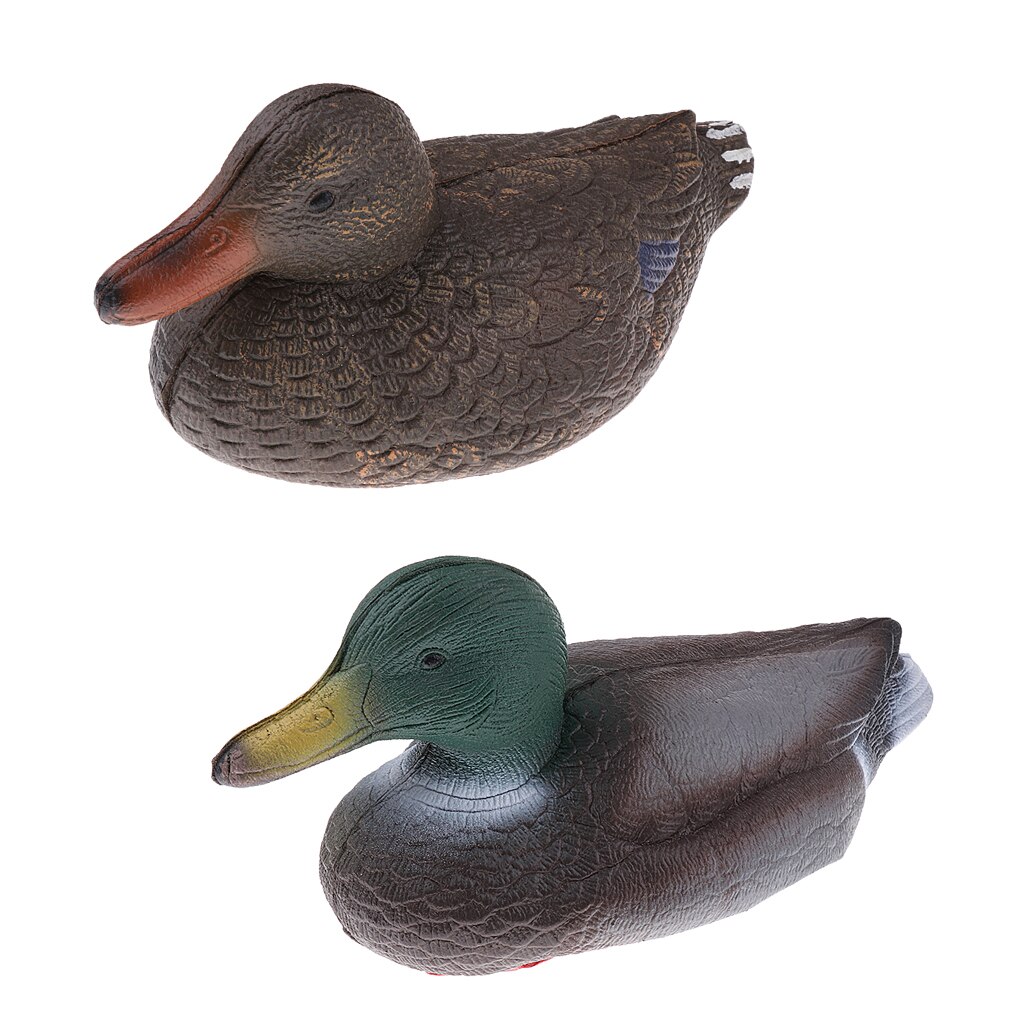 13.4'' Lifelike Duck Decoy Realistic Mallard Hunting Floating Decoys, Can Be Put in Fields or Float on the Water