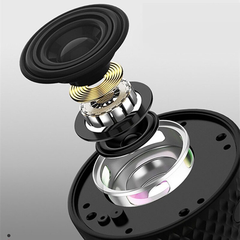 Tragbare draussen Dusche Drahtlose Bluetooth 5,0 Stereo Lautsprecher Eingebaute Mic Schock Widerstand Ipx6 Wasserdichte Lautsprecher Mit Bass