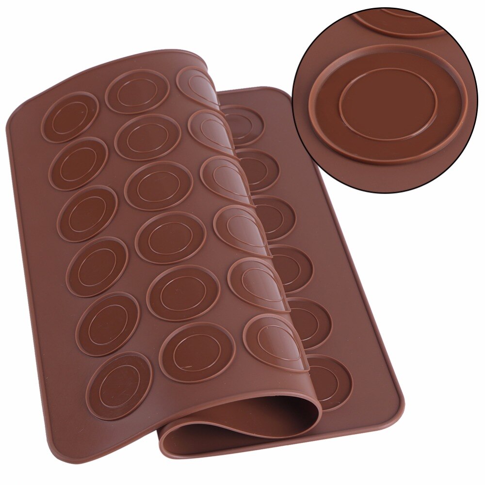 48 gaten Macaron Siliconen Bakken Mat Siliconen Mat Voor Oven Non-stick Bakken Macaron Cake Pad Bakvormen Gebak Bakken gereedschap