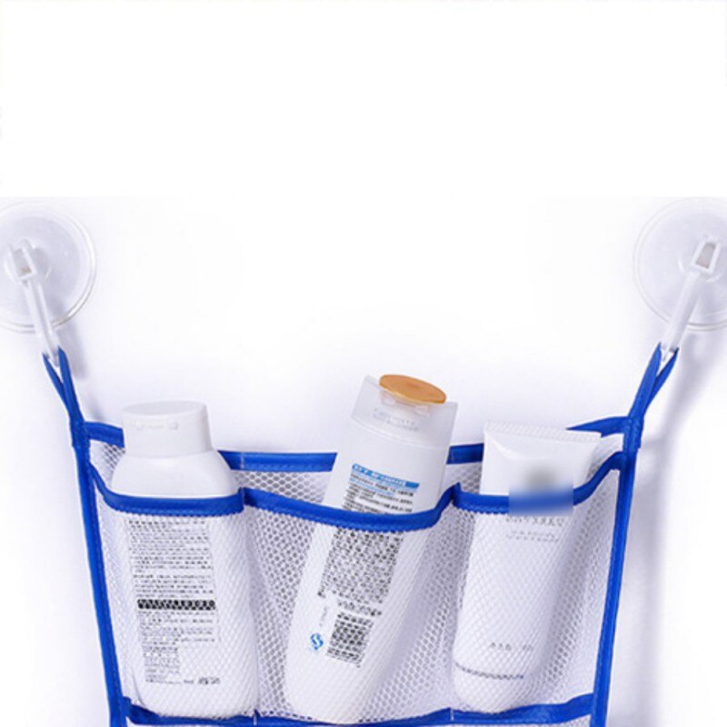 Baby Bath Toy Organizer Massive Baby Toy Storage Bin Quick Dry Storage Net + Lock Tight Suction Cups & Stickers Hooks