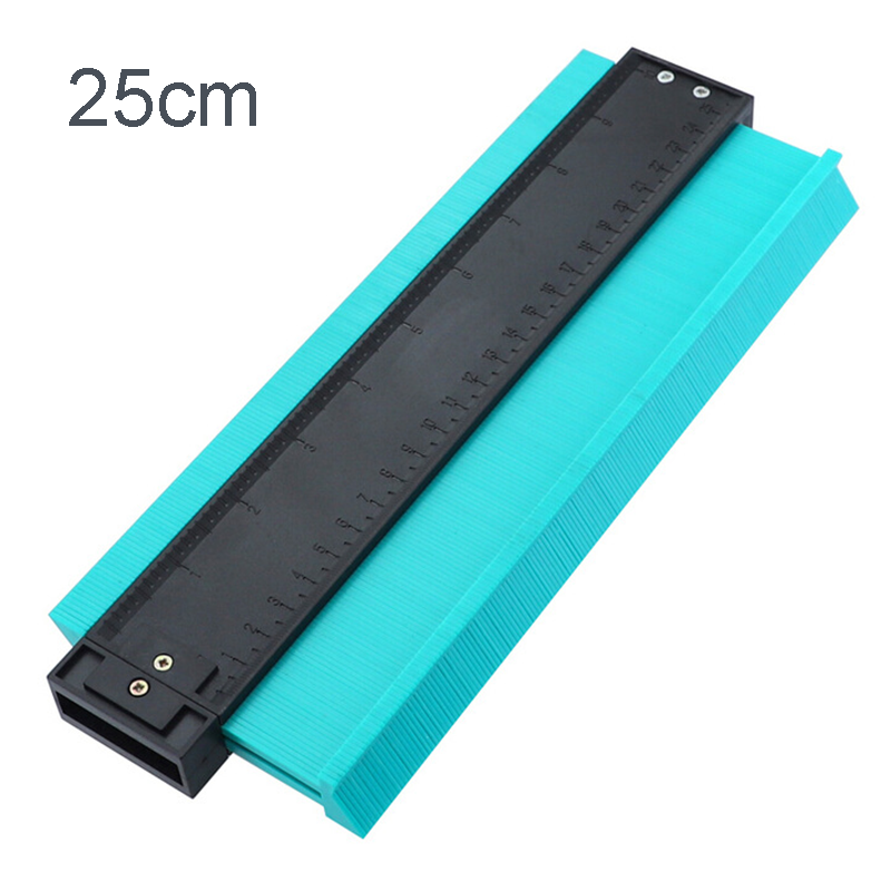 5/10/20 inchContour gauge Irregular contour of arc ruler Measuring tool ABS Gauge Duplicator Joinery tool: 25cm green