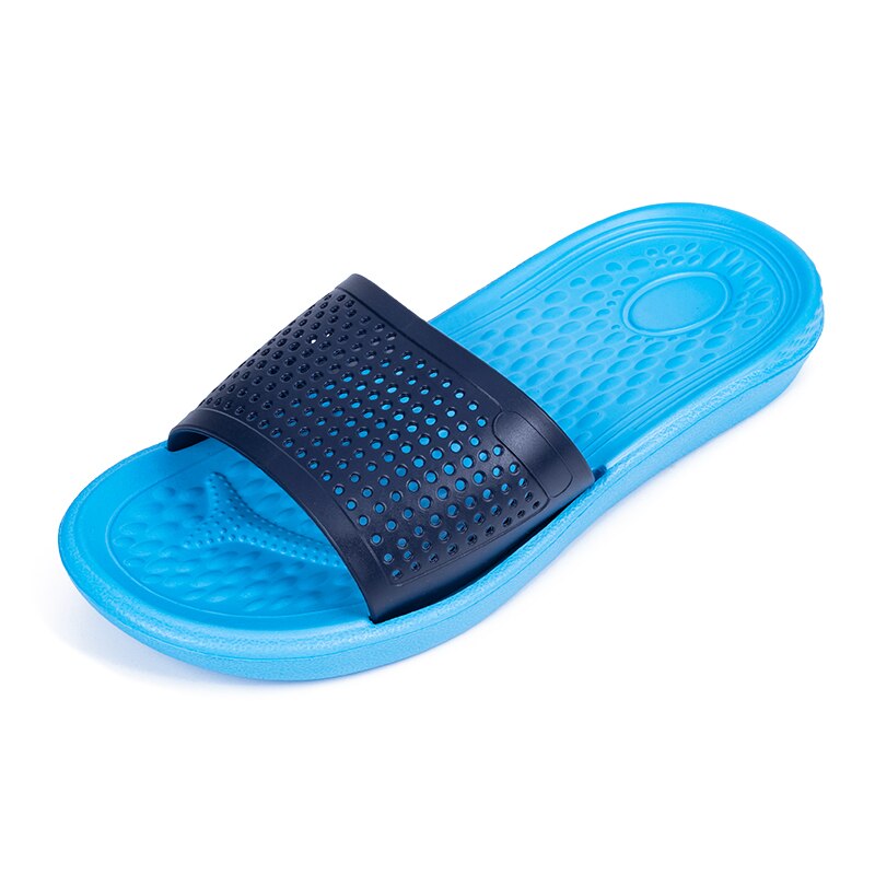 Newbeads Mannen Slippers Strand Slippers Outdoor Thuis Zomer Platte Hak Eva Lichtgewicht Soft Casual Sole Antislip Schoenen voor Mannen: Blauw / 45
