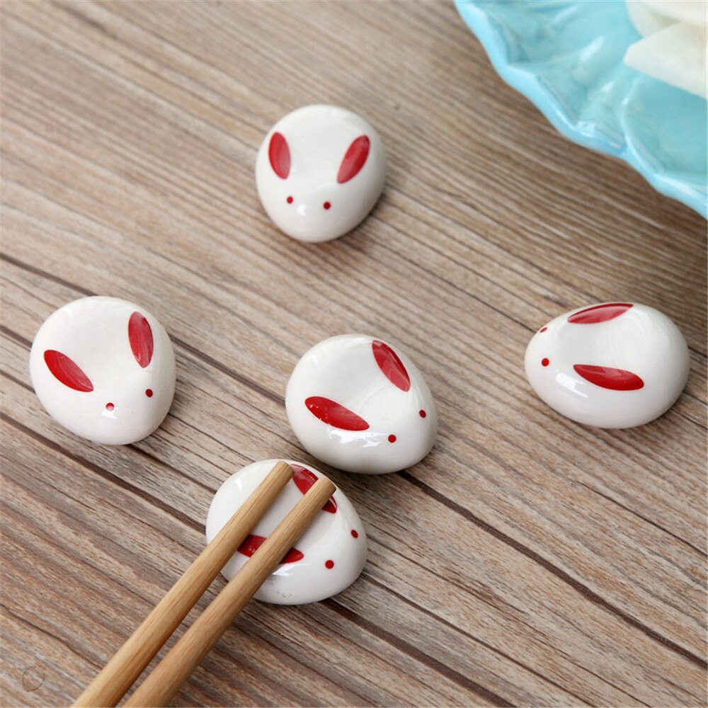 19 Styles Chinese Ceramic Chopsticks Holder Cartoon Animal Chopsticks Mat Home Kitchen Tableware Decoration Tools