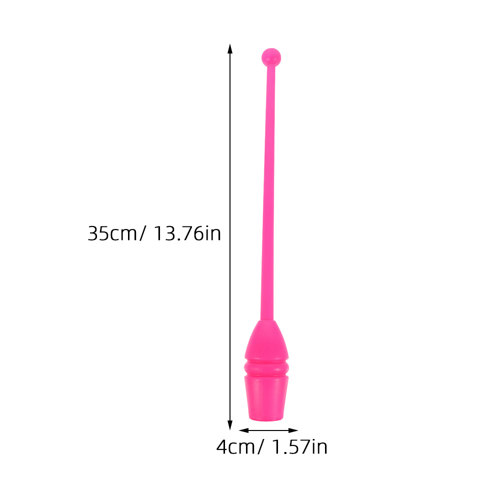 2 Pcs Plastic Gymnastics Stick Adult Fitness Equipment Artistic Rhythmic Dance Tool Calisthenics Bar Resin Twirling Wand