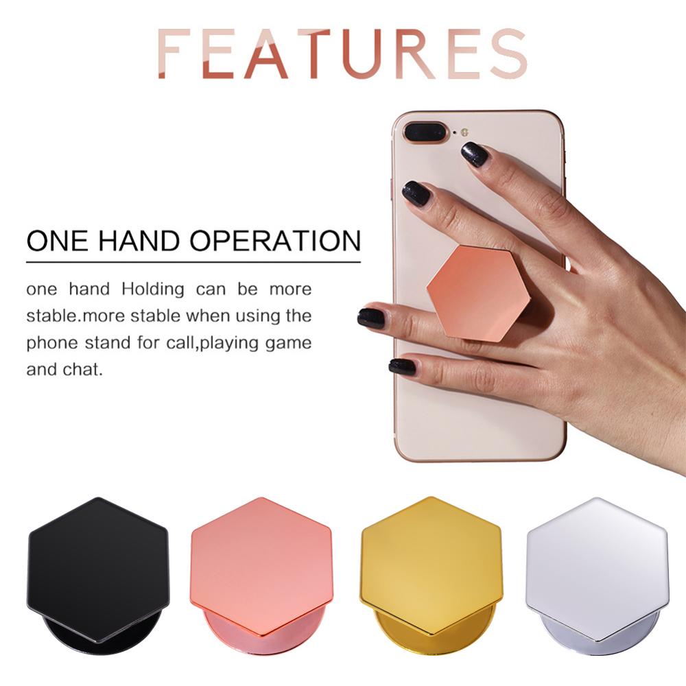 Anneau de Support universel hexagonal en plastique pour iPhone X, anneau d'extension pour téléphone portable de voiture