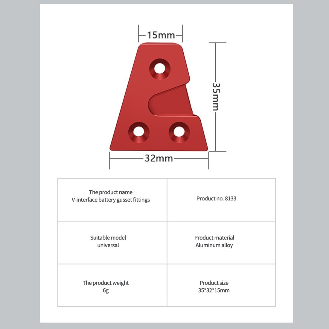 Universal Portable V Port Battery Mount QR Board Quick Release Plate DSLR Camera Stabilizer Tripod Photography Accessories: D