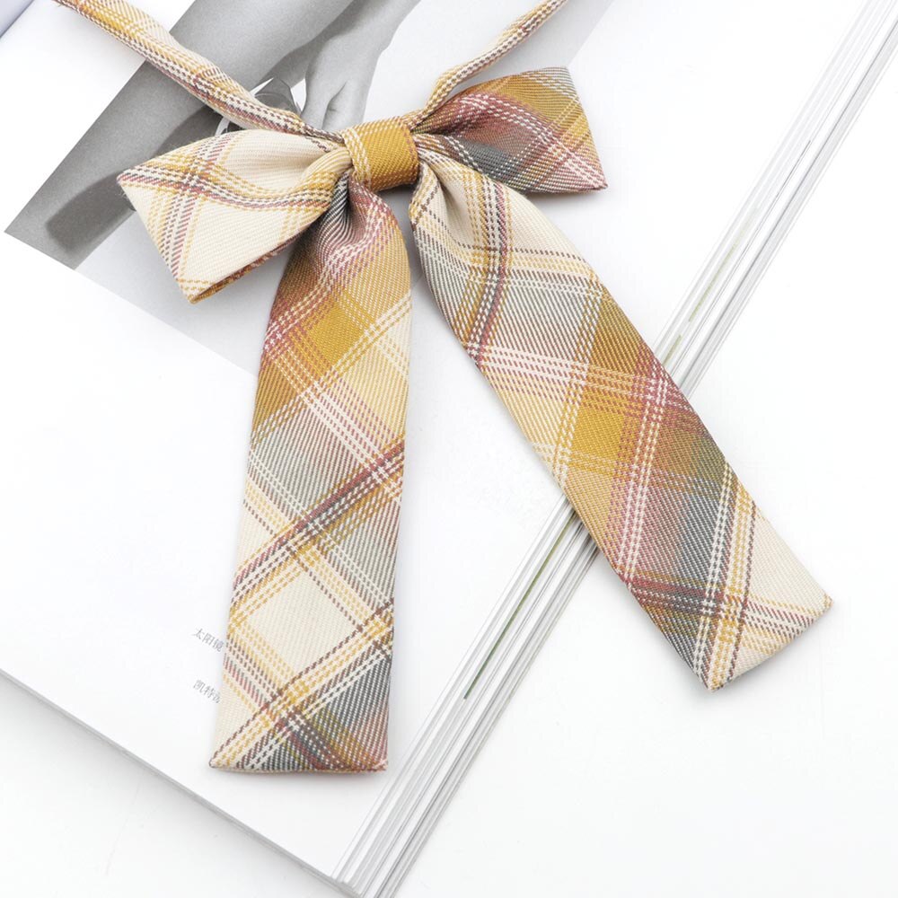 Chic College Striped Ladies Cute Bowtie Women School Girl Student Uniform Formal Suit Accessories Cravat Butterfly Knot: 11