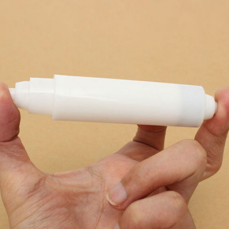 1pc hvide plastik toiletrulleholdere reserve toiletrulleholder rulleindsats spindelfjeder fleksibel toiletrulleholder