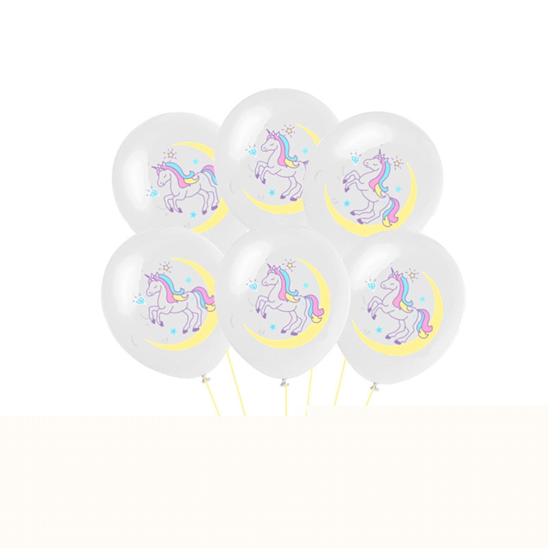 Set van 10 stuks 12 inch eenhoorn confetti ballonnen voor verjaardagsfeestjes, bruiloften, babyshowers en gender reveal eenhoorn feestbenodigdheden.