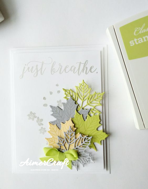 3 kpl vaahteranlehti metallinleikkausmuotit scrapbooking stensiili tee itse koristeellinen kohokuviointi askartelu stanssaa korttien valmistusmuotit