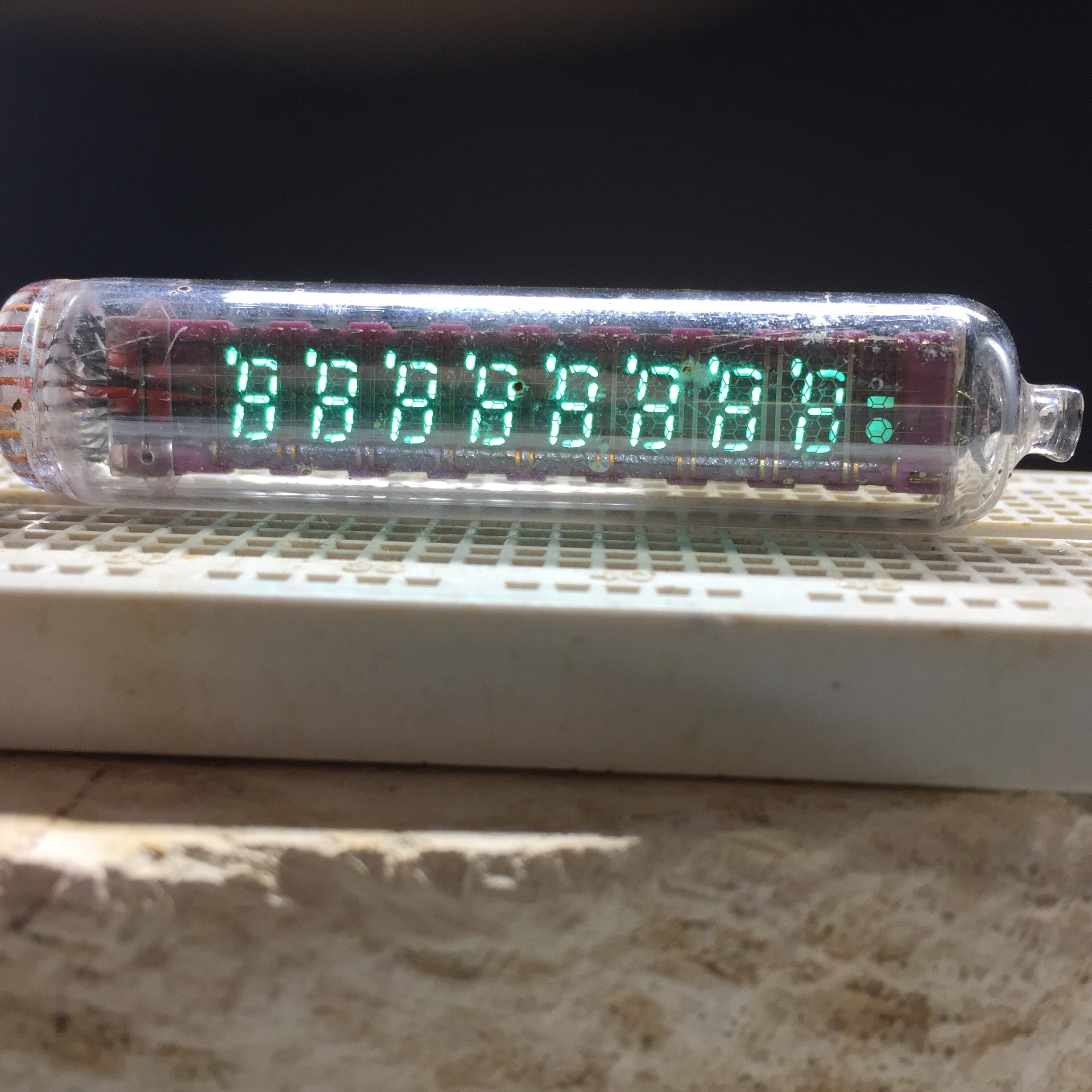 Tube numérique Fluorescent IV21, sept segments, huit bits, horloge à monter soi-même