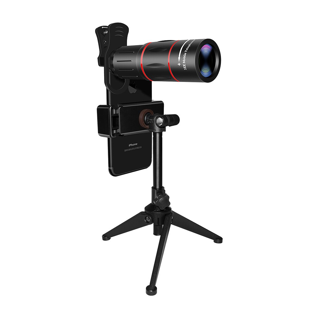 10-300X40mm Monocular Cell Phone Camera Telephoto Lens + Tripod – For Android IPhone