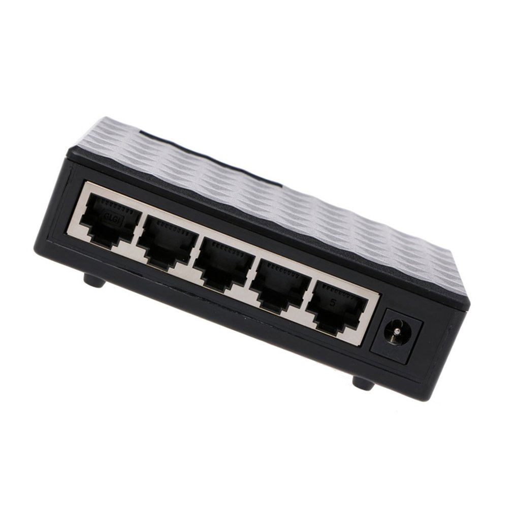 5 Hafen Mini Ethernet Netzwerk Schalter Schreibtisch 10/100Mbps RJ45 Netzwerk Adapter mit EU/UNS stecker Voll Duplex Austausch