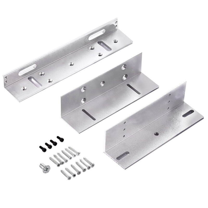Soporte Zl para puerta interior 280Kg/600Lbs fuerza de retención cerradura eléctrica magnética: Default Title