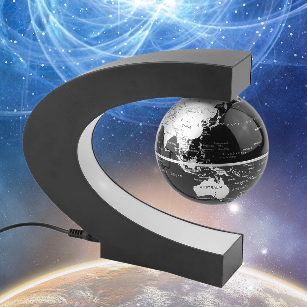 Magnetic Levitation Globe Glow in the dark Floating World Map Tellurion LED Light Children Educational Toys Desktop Toys Decor