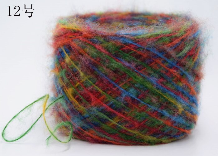 Neue 250g Natürliche importieren Bunte Raum farbstoff Phantasie Mohair Acryl Merino Wolle Garn Hand betroffen Häkeln Gewinde, z3907: 12