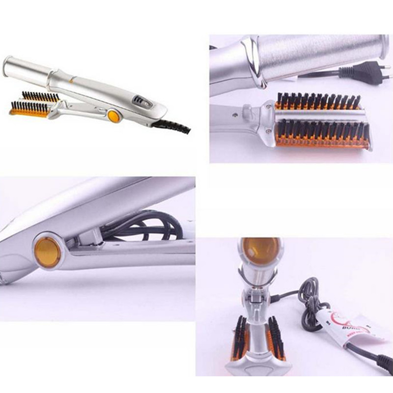 Professionele Haar Borstel 2 In 1 Haar Curling & Stijltang Elektrische Krulspelden Rechttrekken Snelle Warmte Haar Styling Tool 40 #1