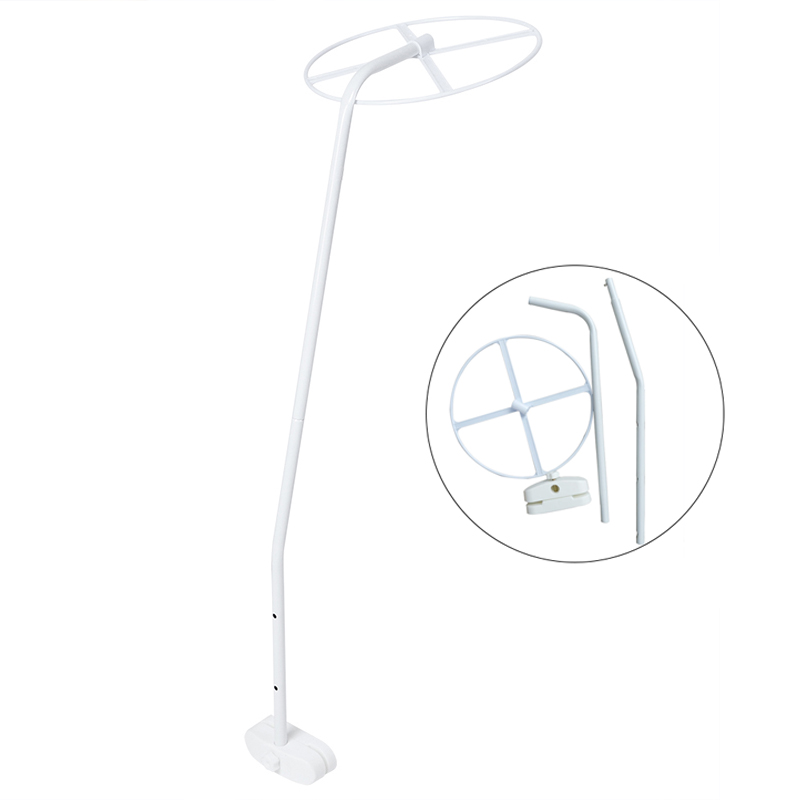 Kinderbett-Überdachung, Moskitonetz-Ständer, Halter-Set, verstellbar, zum Aufstecken, für Kinderbett-Überdachung, Halter, Rack, Moskitonetz-Zubehör, 0, 12 Monate: Grau
