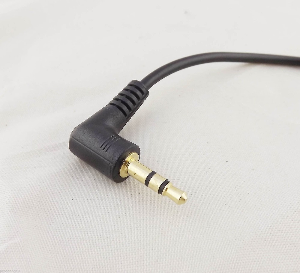 1 stuks Gold 3.5mm 1/8 "Male Haakse Naar Mannelijke Rechts Stereo AUX Audio Kabel 15cm 10cm