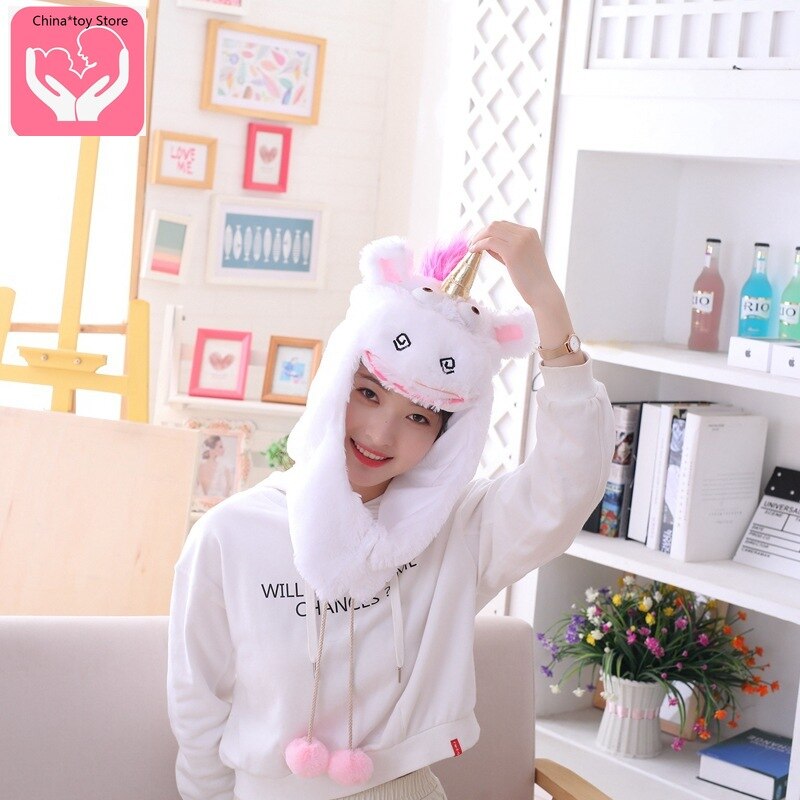 Vibrato jouet blanc tout compris licorne couvre-chef chapeau Photo accessoires Photo Airbag chapeau PP coton