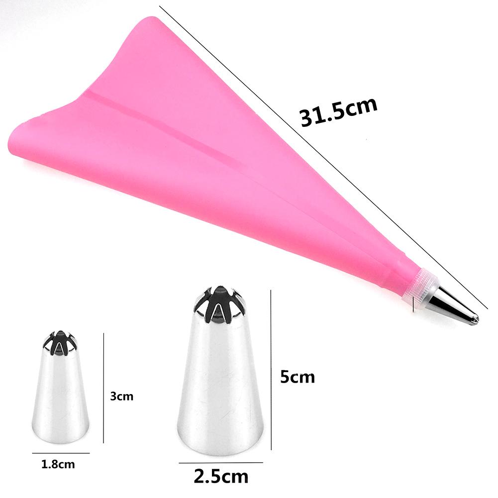 12 Stks/set Diy Cake Decoratie Tips Met Piping Tip Spuitzak Rvs Sproeier Set Voor Cake Maken Keuken Bakken gereedschap