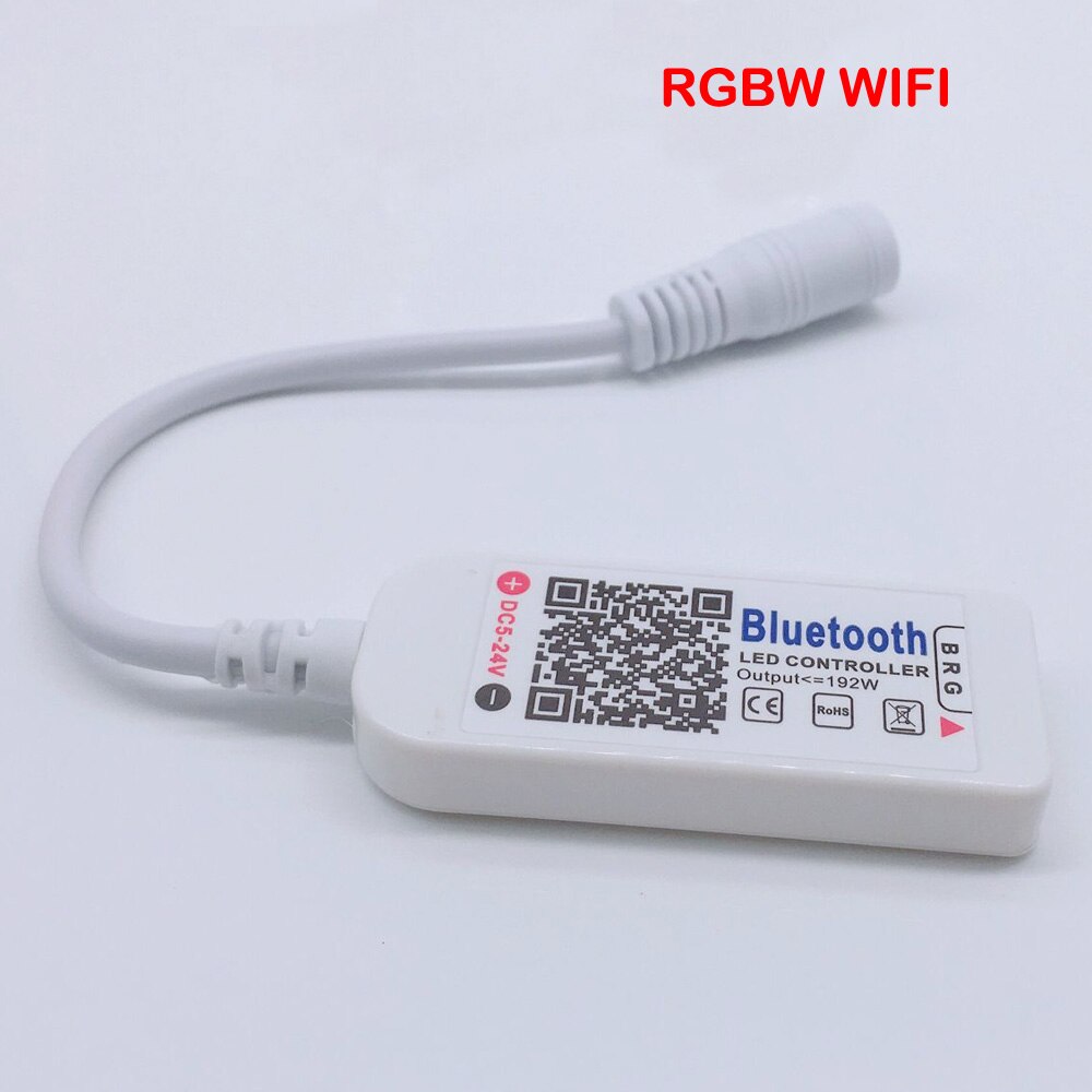 Magisk hjem  dc5v 12v 24v bluetooth trådløs wifi-controller, rgb / rgbw ir rf led-controller  ws2811 12-24v wifi-controller: Mini rgbw wifi