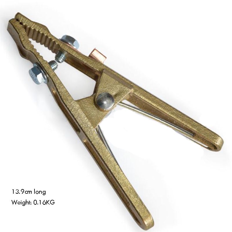 Electric 260 Amp Grounding Work Clamp Ground Welding Earth Clamp Ground Cable Copper Clip for Arc Welding Plasma Cutting Machine