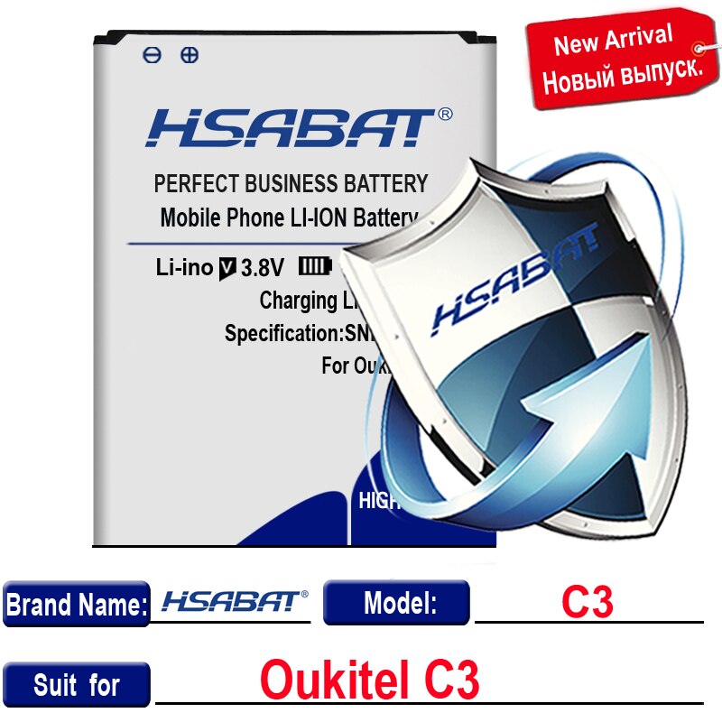 HSABAT-Batería de 3200-5100mAh para Oukitel U22, para Oukitel C3 / C5 C5 Pro / C11 C11 Pro / U7 Plus / U7 Pro / C8: for Oukitel C3